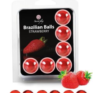 315 BRAZILIAN BALLS 6 BOLAS DE MORANGO