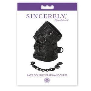 588 LACE DOUBLE STRAP HANDCUFFS