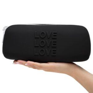 1487 LOVE STORAGE ZIP BAG MEDIUM BLACK