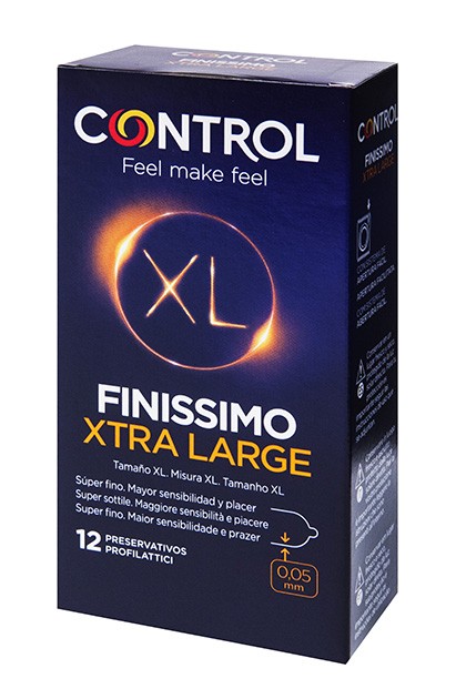 CONTROL FINISSIMO XTRA LARGE 12 UNI.