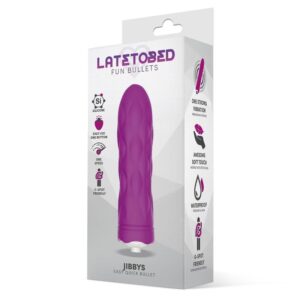 1729 JIBBYS EASY QUICK VIBRATING BULLET SILICONE ROXO