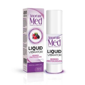 1828 VIBRADOR LIQUIDO SABOR FRUTOS VERMELHO 30 ML