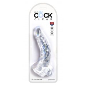 1841 KING COCK CLEAR DILDO WITH 7.5