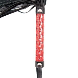1865 FLOGGER DIAMOND PATTERN AND METAL HARDWARE 39 CM RED
