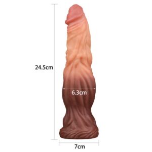 2308 9.5 DUAL LAYERED SILICONE COCK