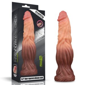 2309 9.5 DUAL LAYERED SILICONE COCK