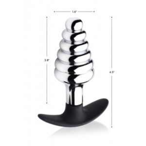 2644 PLUG ANAL METALICO FORMA ONDULADO