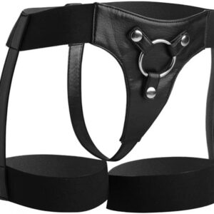 2813 STRAP U BARDDOT GARTER BELT STYLE STRAP ON HARNNES BLACK