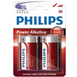 3142 PHILIPS POWER ALKALINE PILA D LR20 BLISTER2