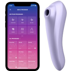 3147 SATISFYER DUAL PLEASURE AIR PULSE MALLOW