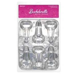 16675 BACHELORETTE 2 DISPOSABLE PECKER CUPCAKE PANS