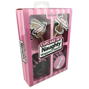 16730 CUPCAKE SET NAUGHTY WRAPPERS TOPPERS