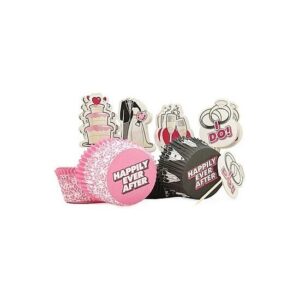 16736 CUPCAKE SET NAUGHTY WRAPPERS TOPPERS
