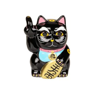 18552 ANGRY CAT BLACK 15CM