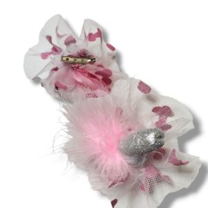 18603 ALFINETE DE PEITO PENIS PLUMA ROSA