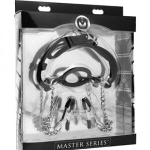 18807 MUTINY SILICONE O RING GAG NIPPLE CLAMPS