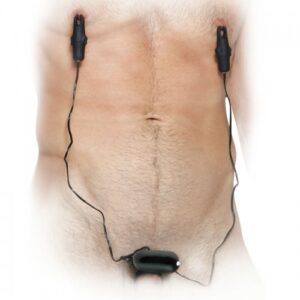 19092 FETISH FANTASY VIBRATING COCKRING WITH NIPPL CLAMP