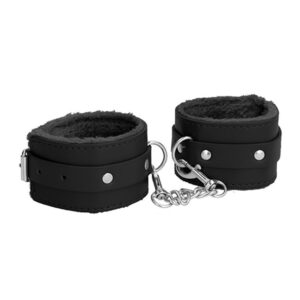 19636 OUCH PLUSH LEATHER ANKLE CUFFS
