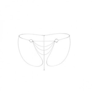 20220 BIJOUX INDISCRETS METALIC CHAIN KNICKERS JEWELRY PRATEADO