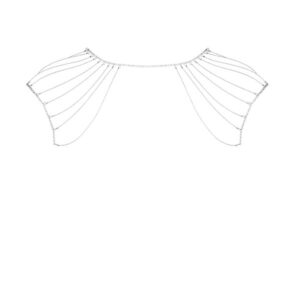 20223 BIJOUX INDISCRETS METALIC SHOULDERS BACK JEWELRY PRATEADO