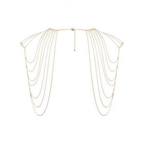20227 BIJOUX INDISCRETS METALIC SHOULDERS BACK JEWELRY DOURADO