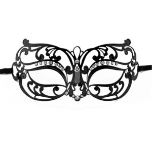 20925 Mascara veneziana com zircoes Mascara tribal