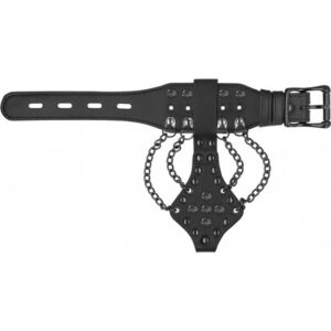 3358 SPIKED BRACELET WITH CHAINS
