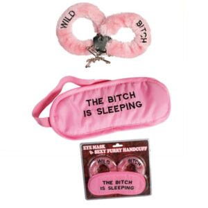 4256 EYE MASK SEXY FURRY HANDCUFF