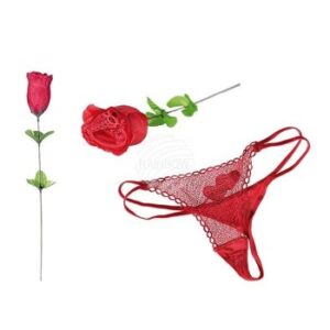 4722 ROSE WITH RED G STRING