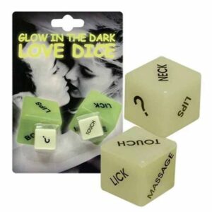 5018 GLOW IN THE DARK LOVE DICE