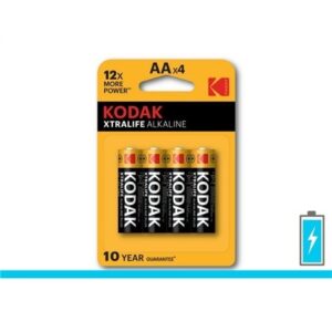 9875 KODAK XTRALIFE PILHA ALCALINA AA LR6 BLISTER4