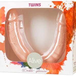 4077 DILDO DUPLO REALISTICO TWINS 30 CM