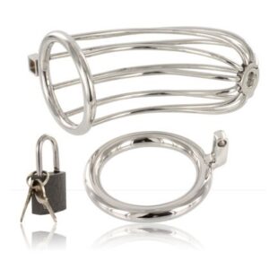 4557 METAL HARD COCK BIRD CAGE CHASTITY