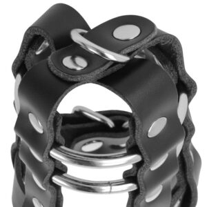 4562 DARKNESS LEATHER CHASTITY CAGE