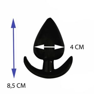 5640 PLUG ANAL SILICONE PRETO L