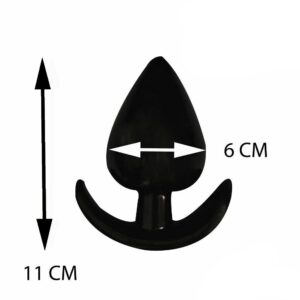 5647 PLUG ANAL SILICONE PRETO XXL