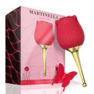 5684 ROSE CLITORIS ESTIMULADOR E VIBRADOR HOT RED SPOT