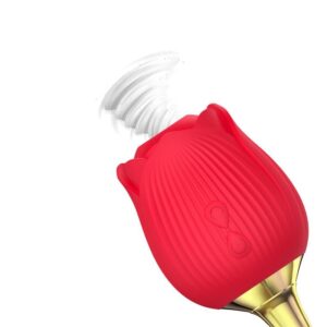 5690 ROSE CLITORIS ESTIMULADOR E VIBRADOR HOT RED SPOT