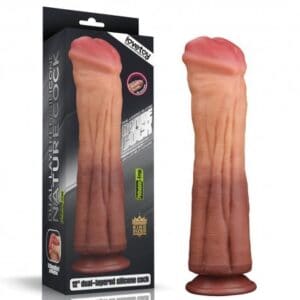 6959 12 DUAL LAYERED SILICONE COCK