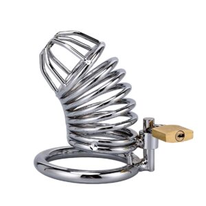 7123 METAL COCK CAGE SNAKE SHAPE