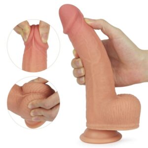 7427 DUAL LAYERED SILICONE NATURE COCK