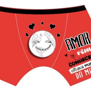 7989 BOXER VERM.AMOR VEM CONHECER