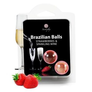 8286 BRAZILIAN BALLS 2 BOLAS MORANGO CHAPANHE