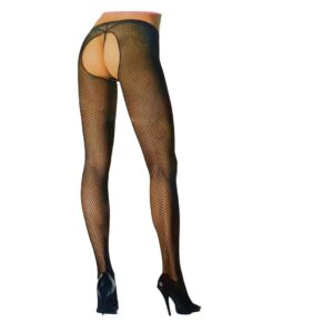 9851 MEIAS DE REDE BRANCA XL