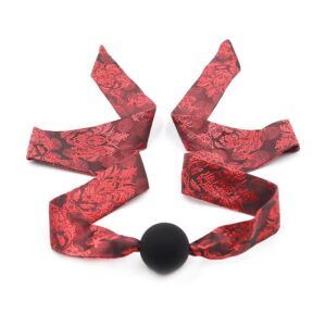 10363 MORDACA BOLA DE SILICONE PRETAVERMELHA