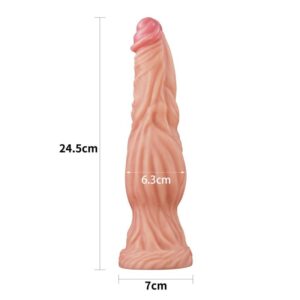 10710 9.5 DUAL LAYERED SILICONE COCK