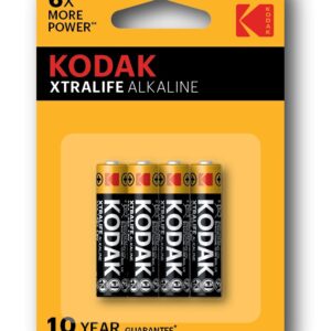 9877 KODAK XTRALIFE PILHA ALCALINA AAA LR6 BLISTER4