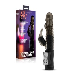 11666 VIBRADOR VIBRATING DOLPHIN PRETO