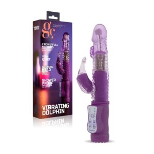 11669 VIBRADOR VIBRATING DOLPHIN ROXO