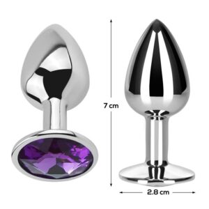 12161 ANAL PLUG WHIT JEWEL ROXO